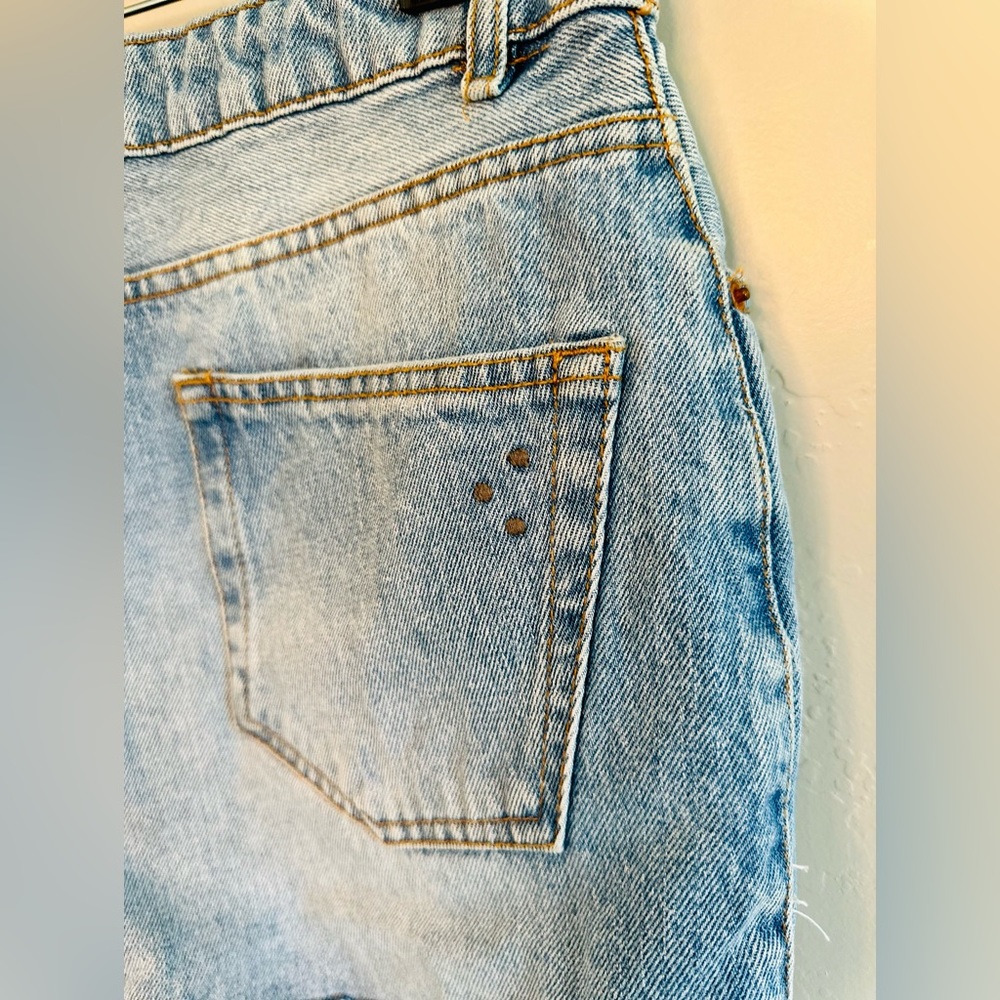 NEW Jean Shorts High Rise Distressed ASOS by Denim pimkie LIGHT WASH SZ 6 - Picture 5 of 16